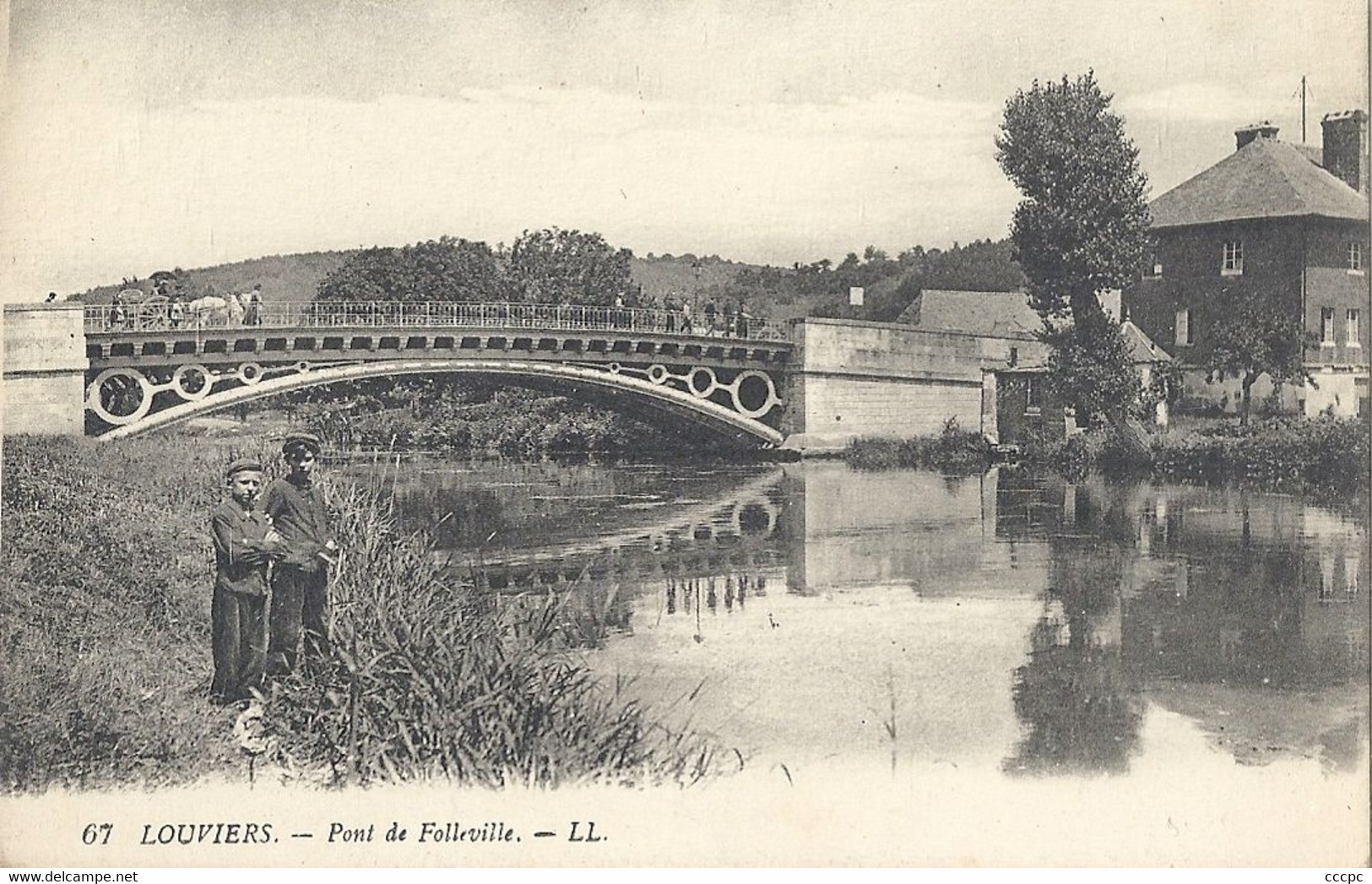 CPA Louviers Pont de Folleville