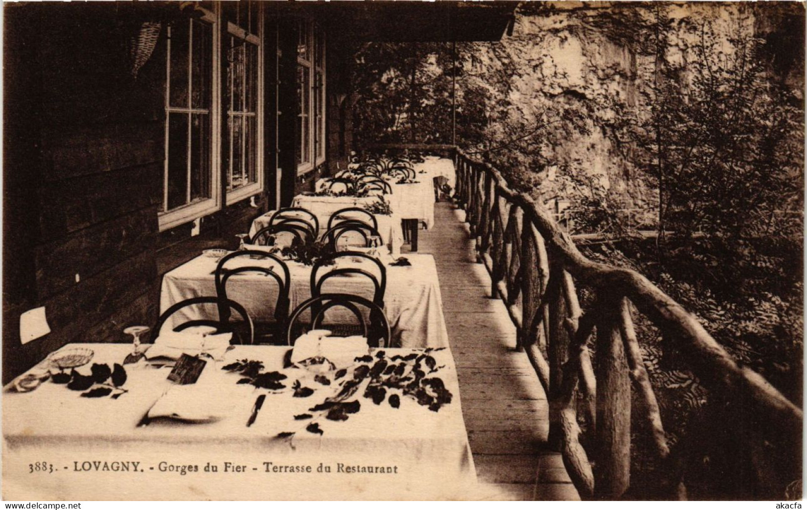 CPA LOVAGNY - Gorges du FIER - Terrasse de Restaurant (248074)