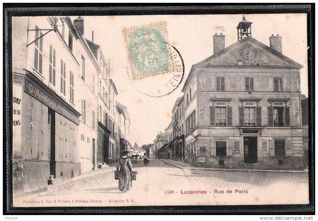 CPA  LUZARCHES RUE DE PARIS