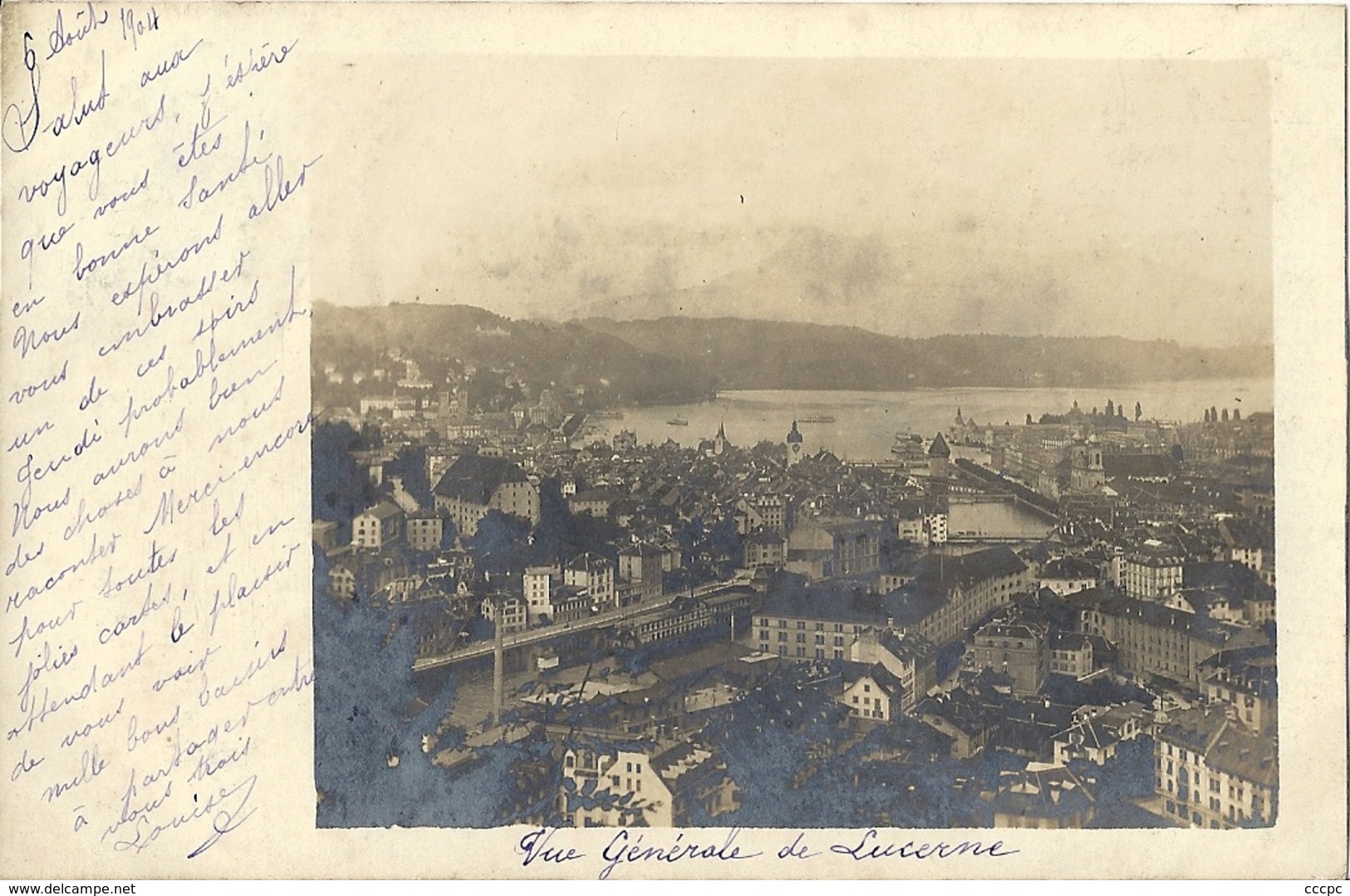 CPA Luzern Lucerne vue générale