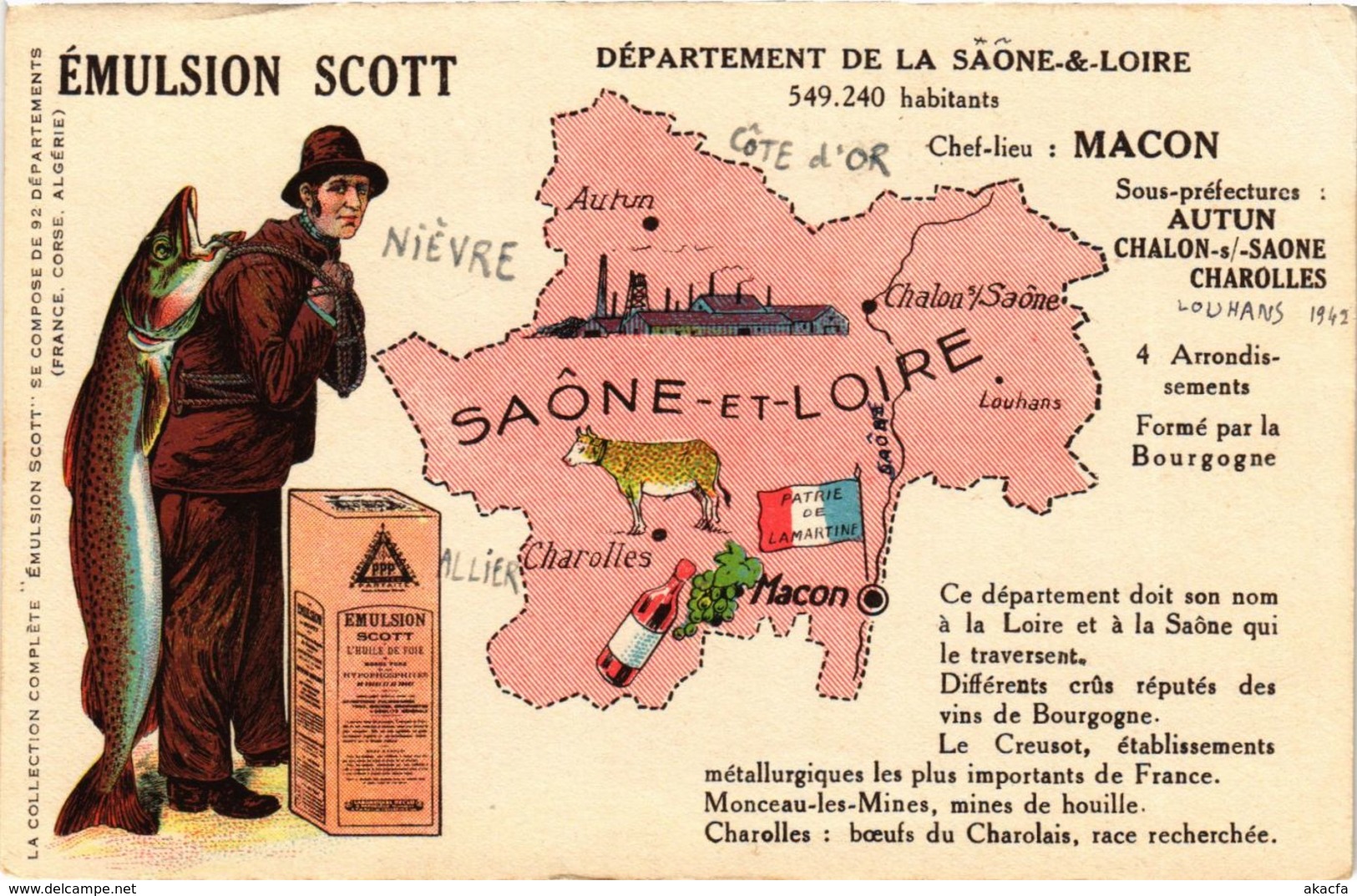 CPA Macon Souvenir FRANCE (954485)