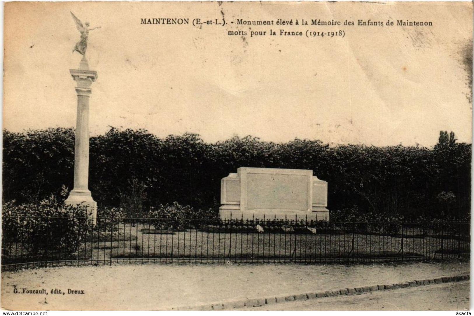 CPA MAINTENON - Monument élevé a la Mémoire des Enfants de MAINTENON (669905)