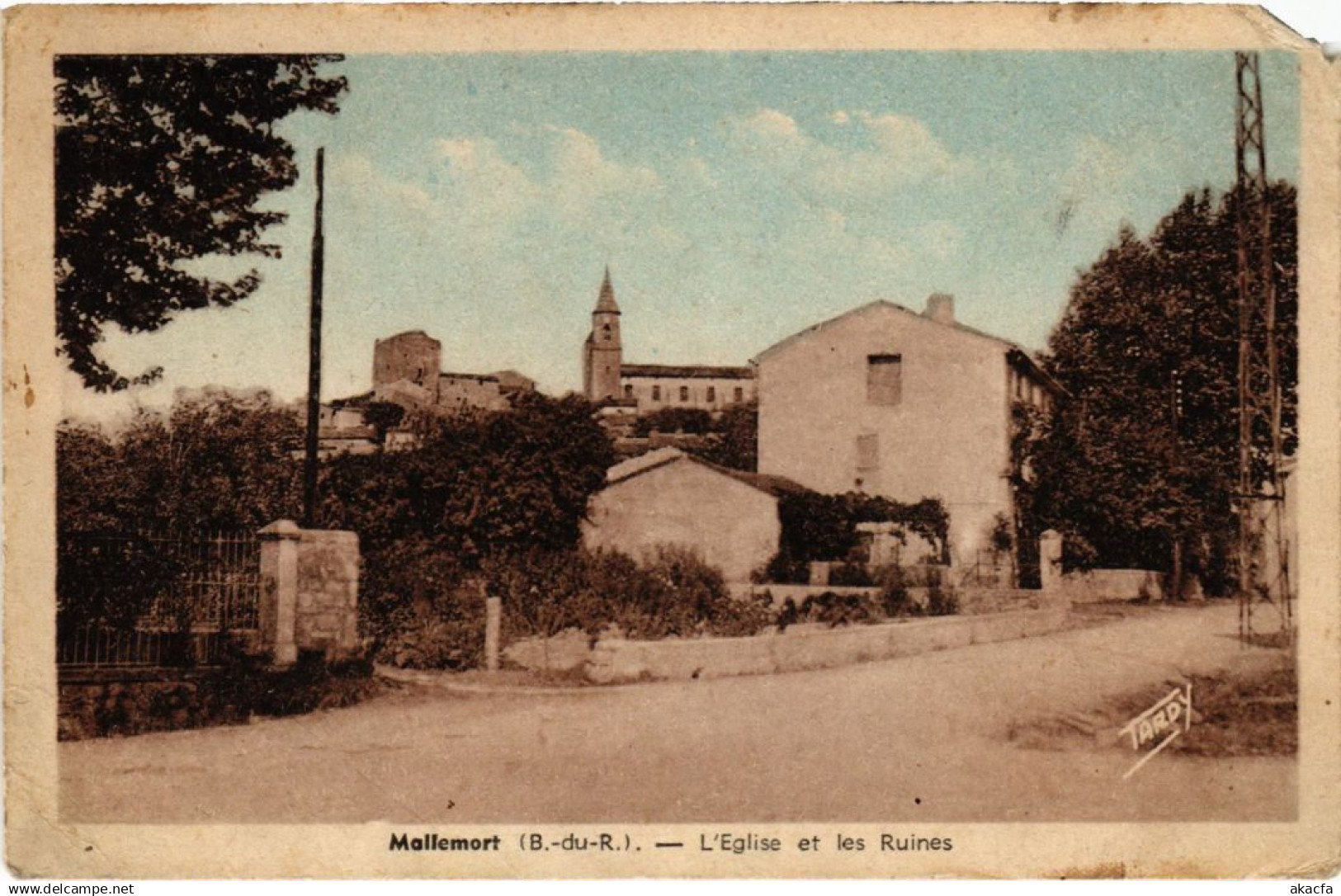 CPA MALLEMORT L'Eglise et les Ruines (1291398)