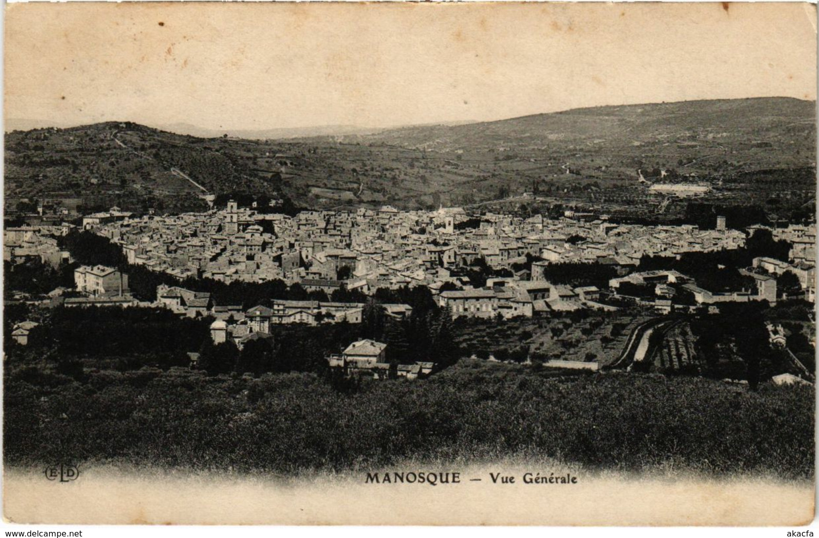 CPA Manosque Vue generale (922132)