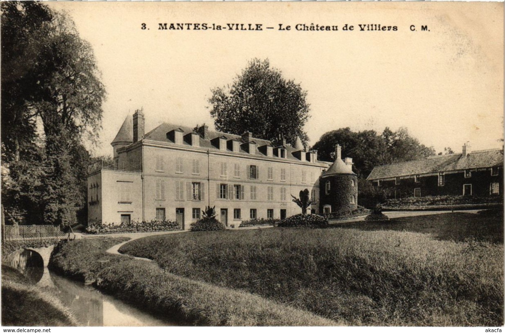 CPA MANTES-la-VILLE - La Chateau de VILLIERS (102861)