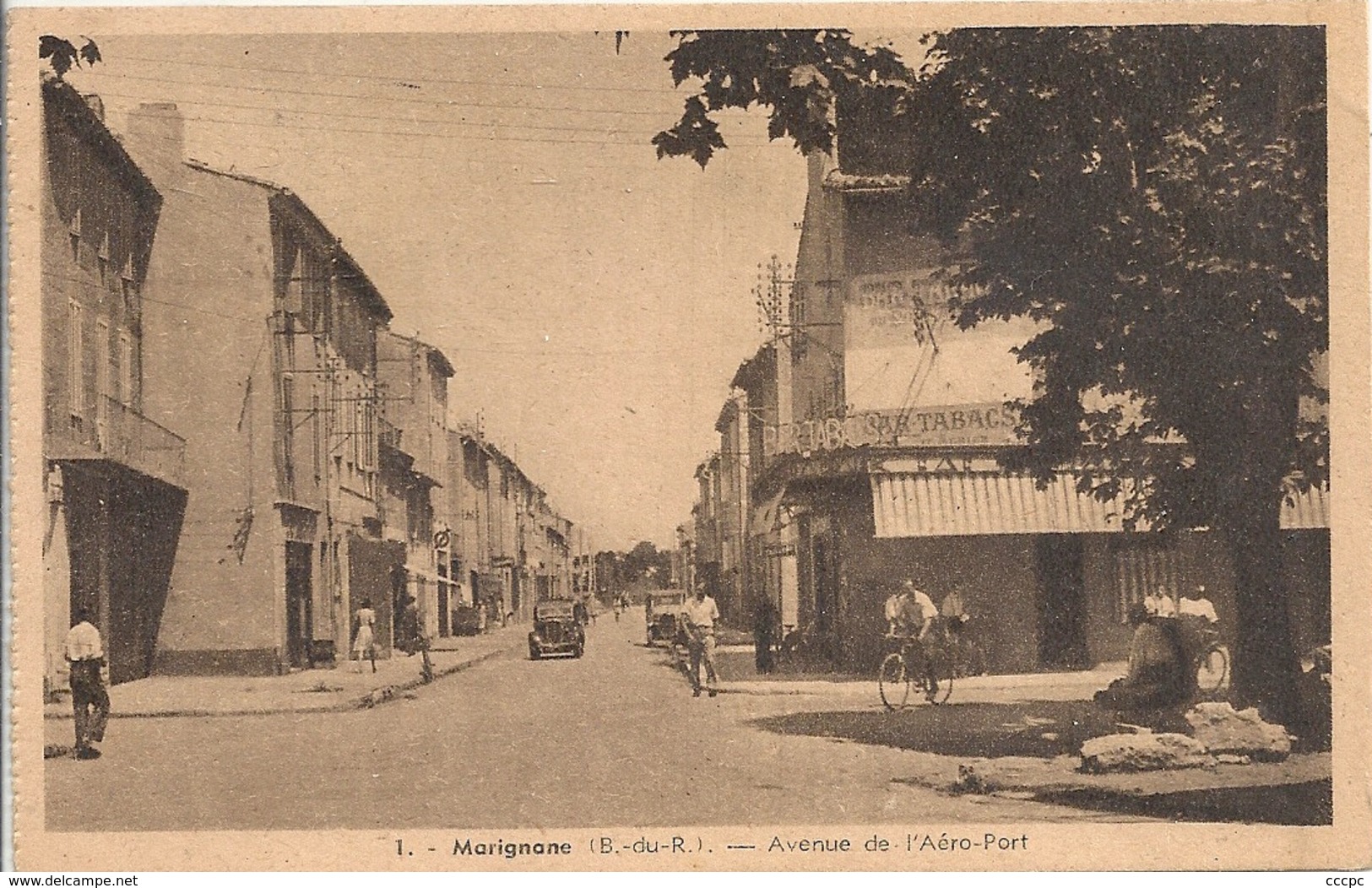 CPA Marignane Avenue de l'Aéro-Port