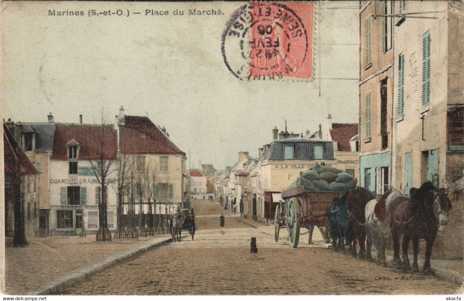 CPA MARINES - Place du Marché (44937)