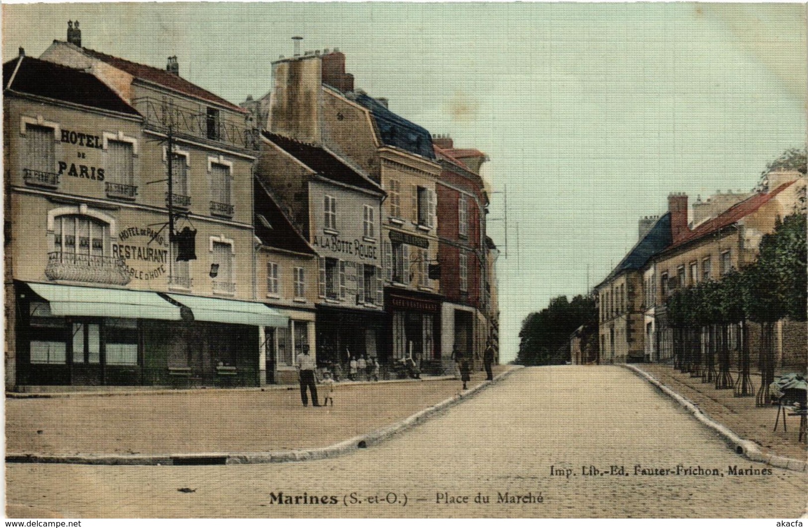 CPA MARINES (S.-et-O.) - Place du Marche (290912)