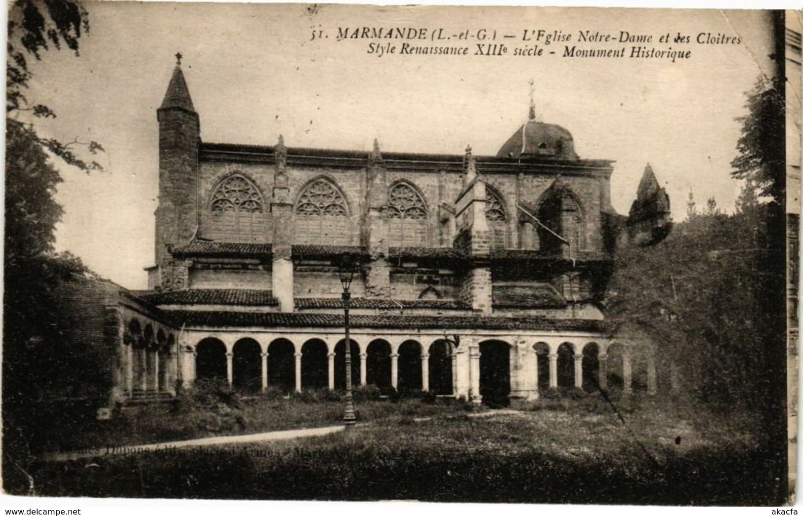 CPA MARMANDE - L'Église N.-D. (251416)