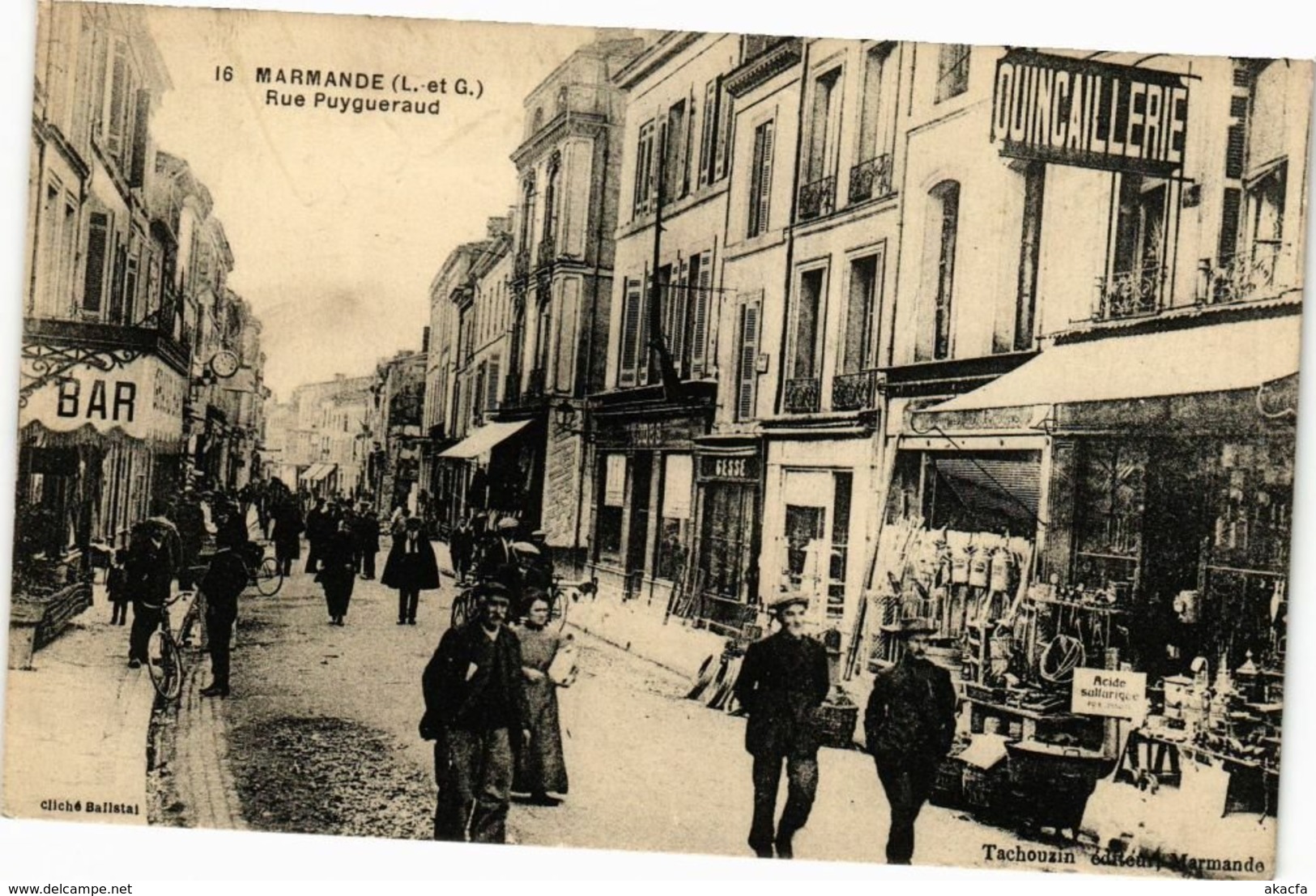 CPA MARMANDE - Rue Puygueraud (210665)