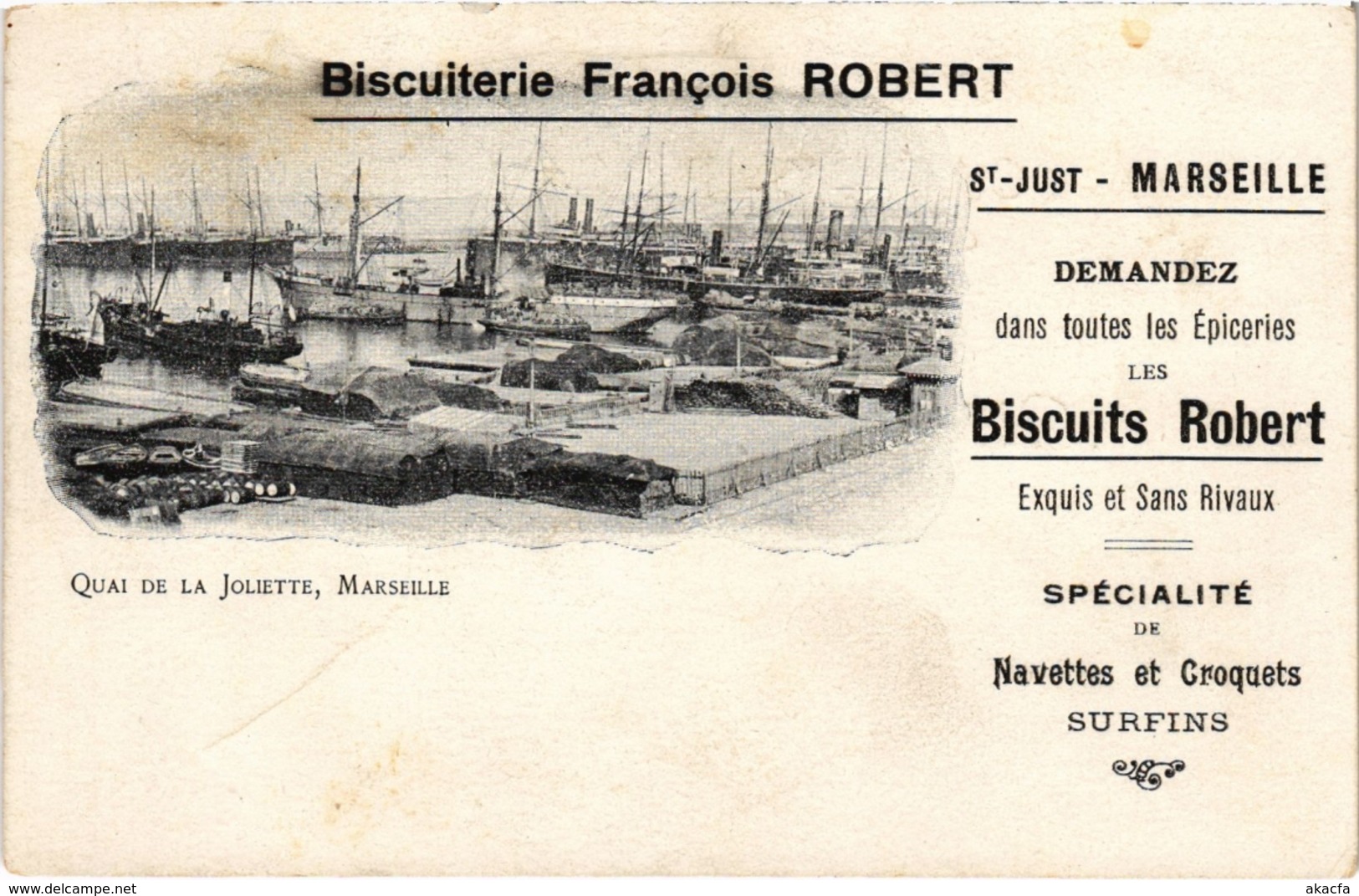 CPA MARSEILLE - Biscuiterie Francois Robert Quai de la Joliette (985677)