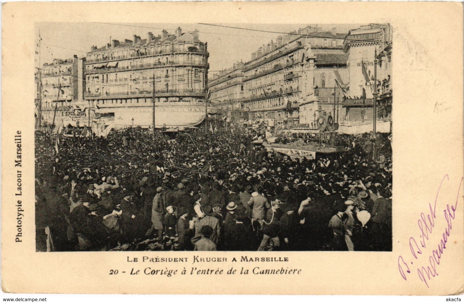 CPA MARSEILLE - Le President Kruger a MARSEILLE Le Cortege a (985697)