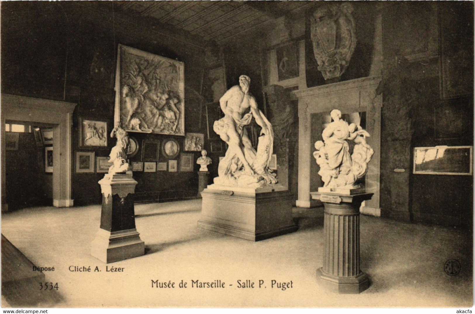 CPA MARSEILLE - Musee de MARSEILLE - Salle P. Puget (987407)