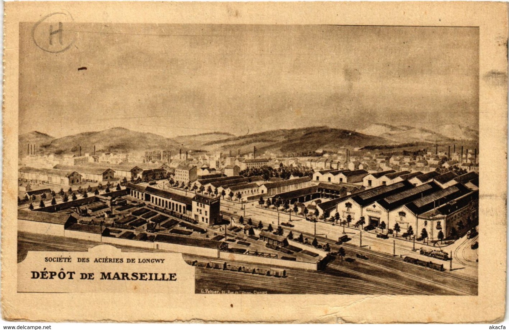 CPA MARSEILLE Societe des Acieries de Longwy-Depot de MARSEILLE (339614)