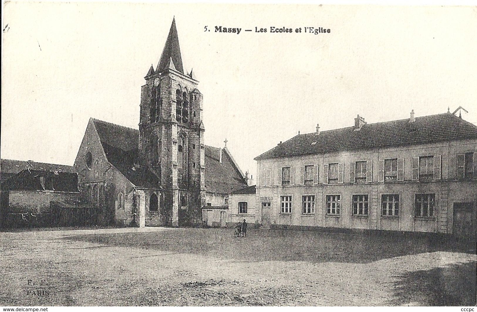 CPA Massy Les Ecoles et l'Eglise