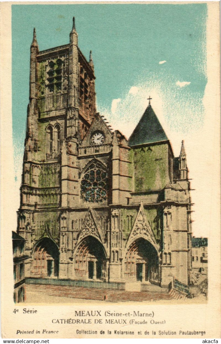 CPA MEAUX - Cathedrale de MEAUX (Facade Ouest) (249102)