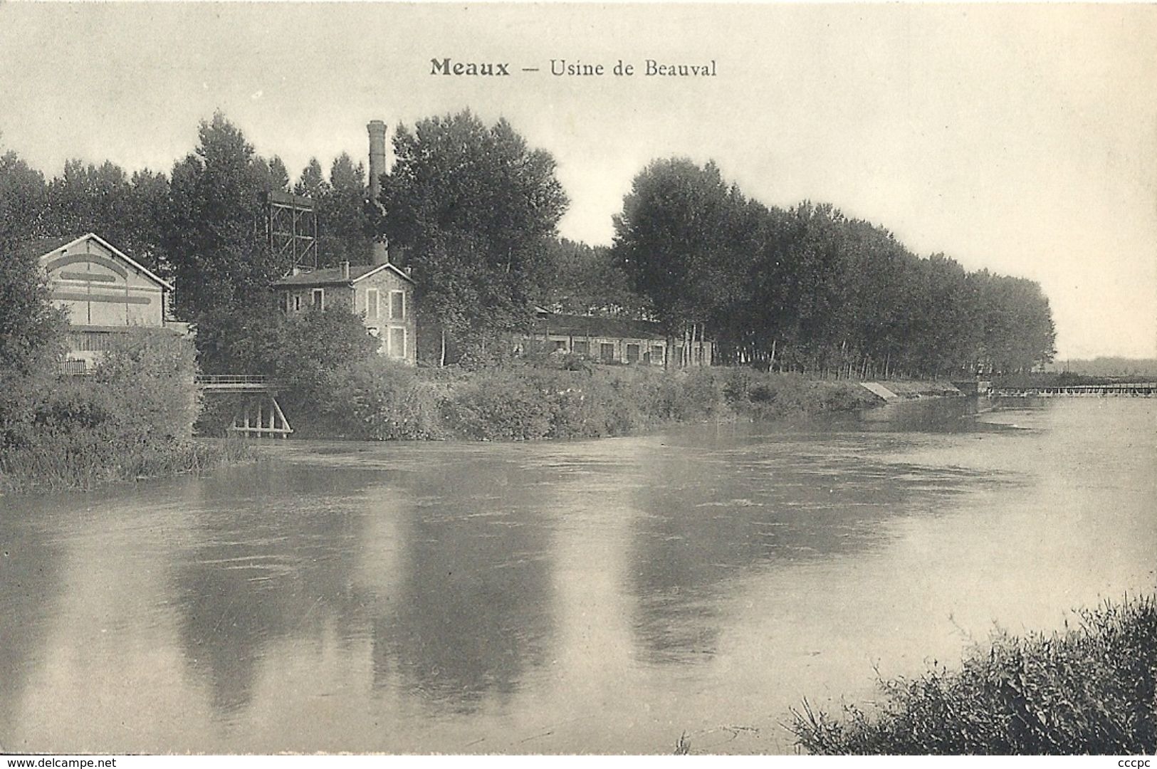 CPA Meaux Usine de Beauval