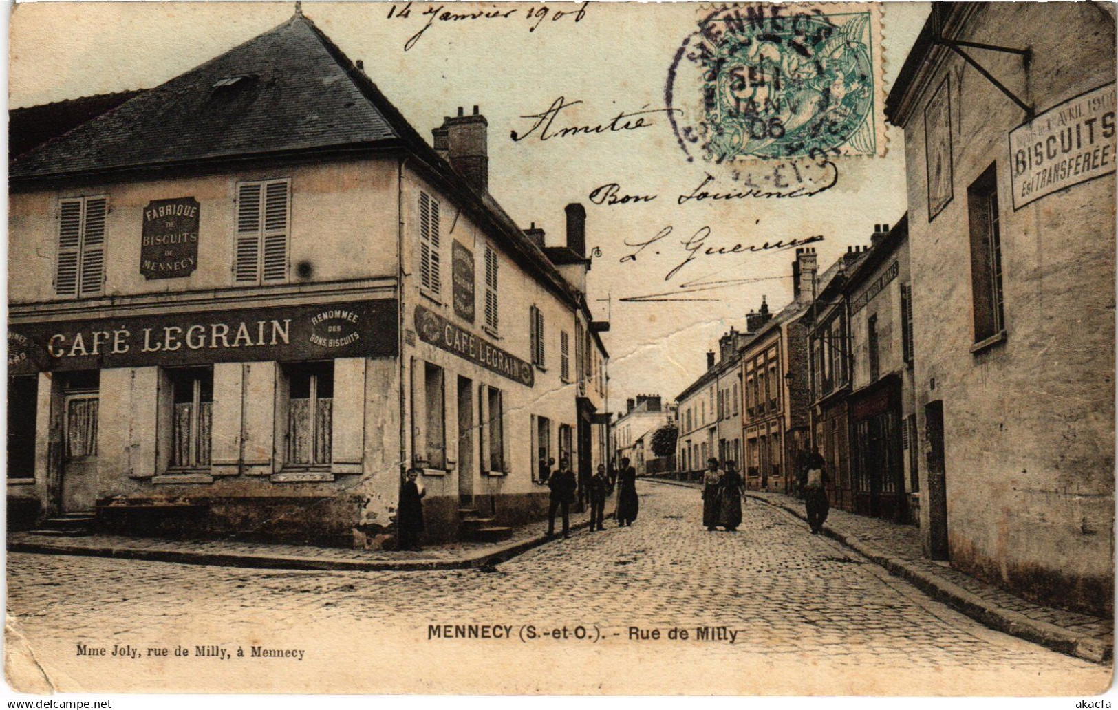 CPA Mennecy Rue de Milly (1277019)