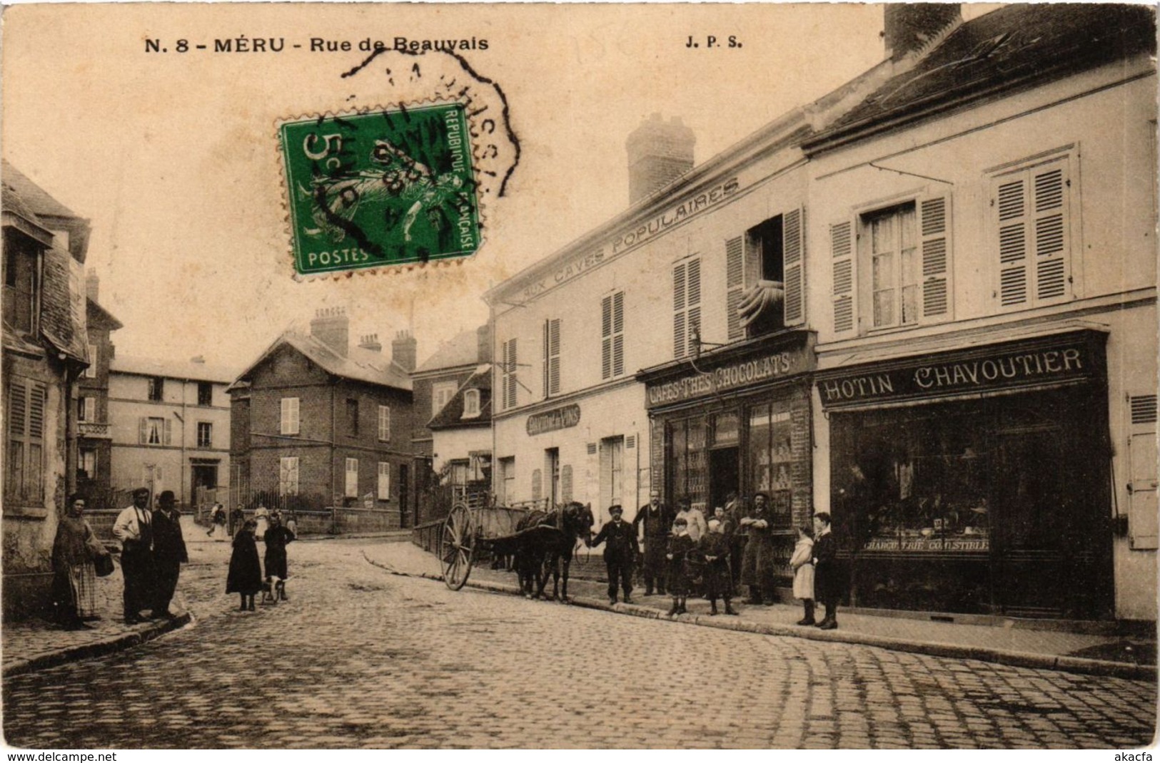 CPA MÉRU - Rue de BEAUVAIS (259532)