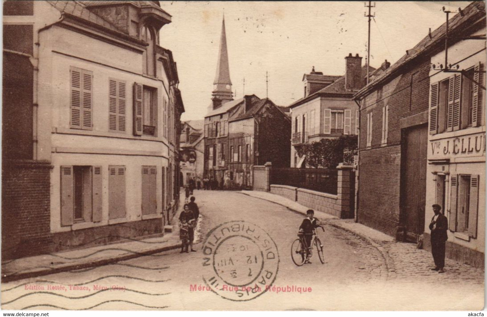 CPA MÉRU Rue de la Republique (131136)