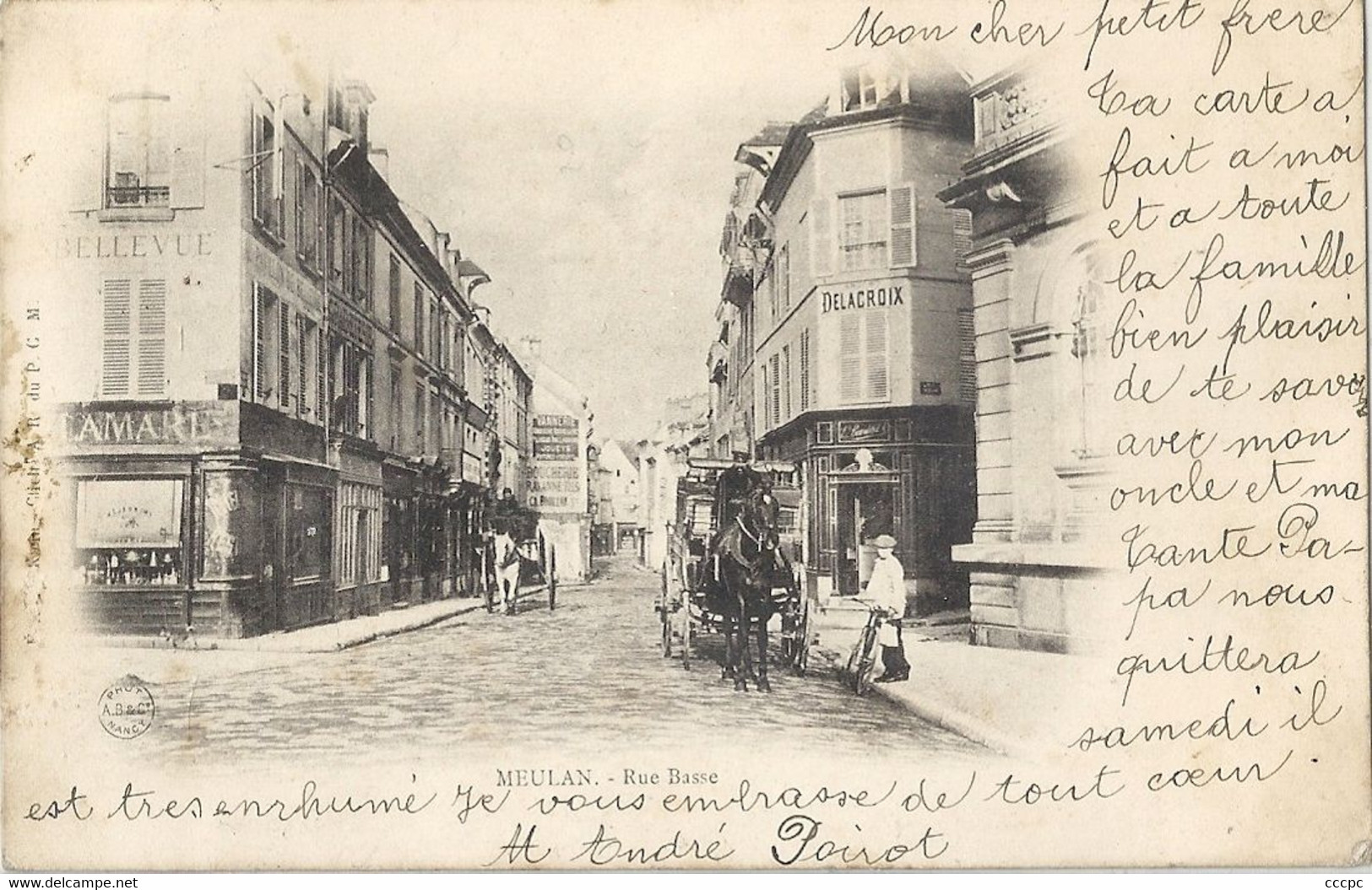 CPA Meulan Rue Basse