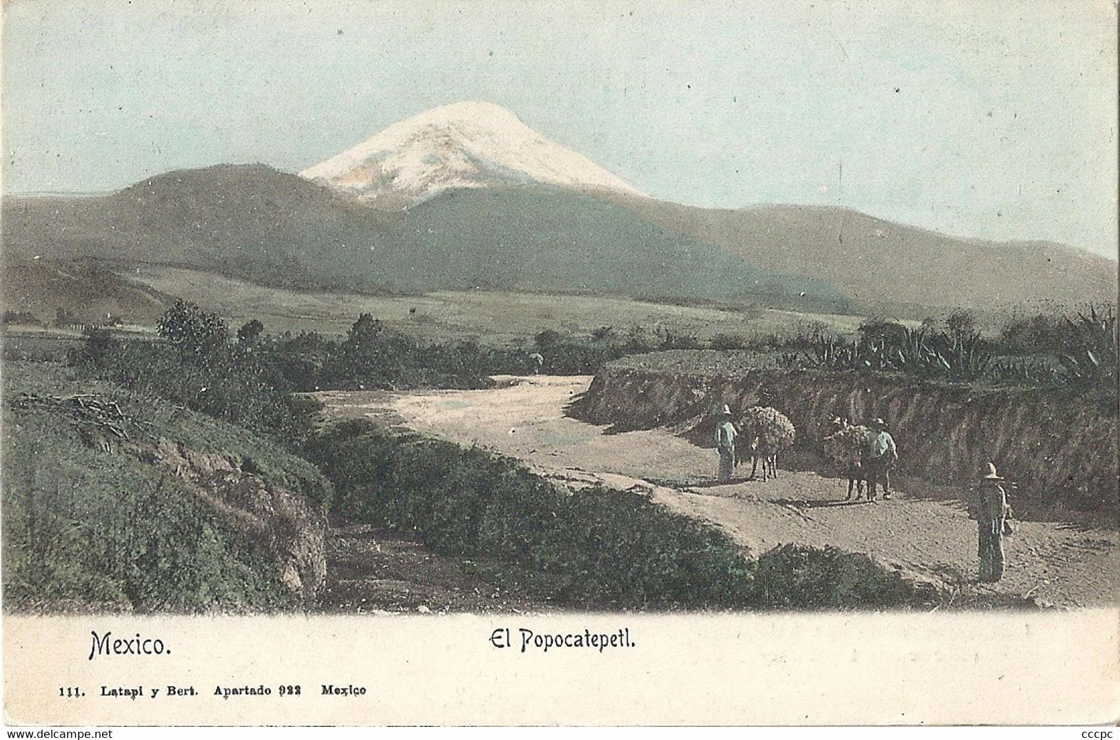 CPA Mexique Mexico El Popocatepetl