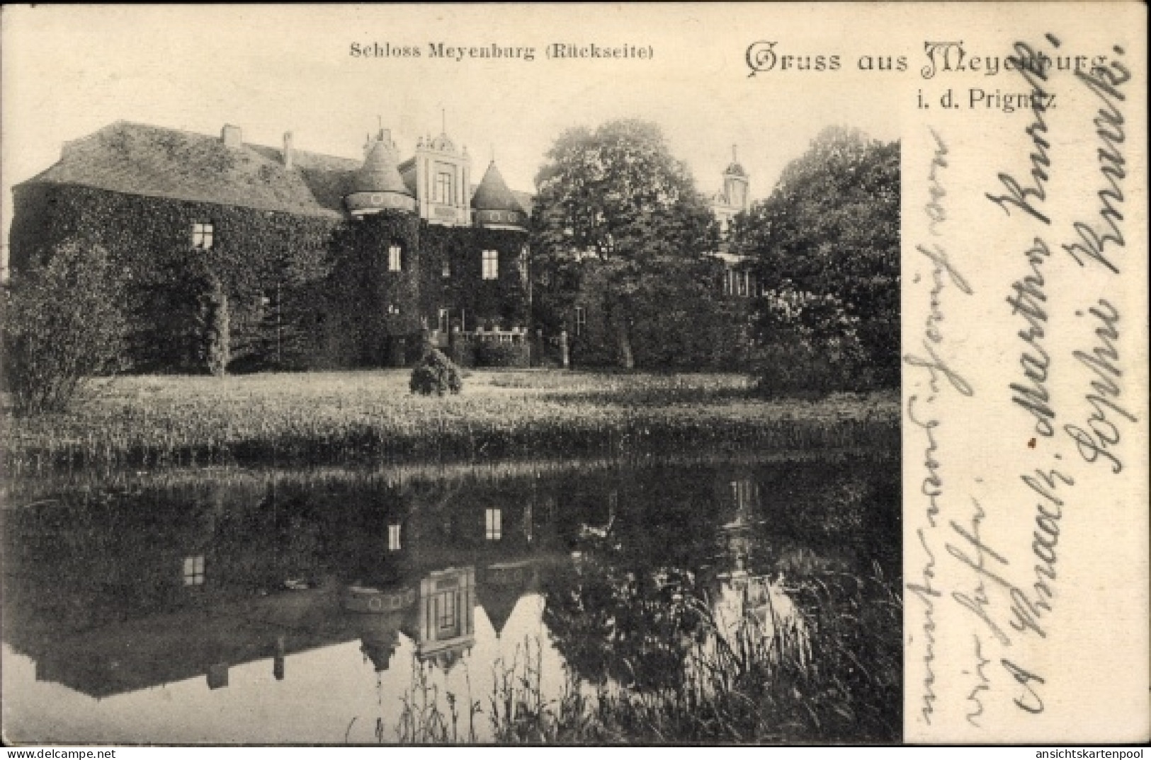 CPA Meyenburg in der Prignitz, Schloss Meyenburg