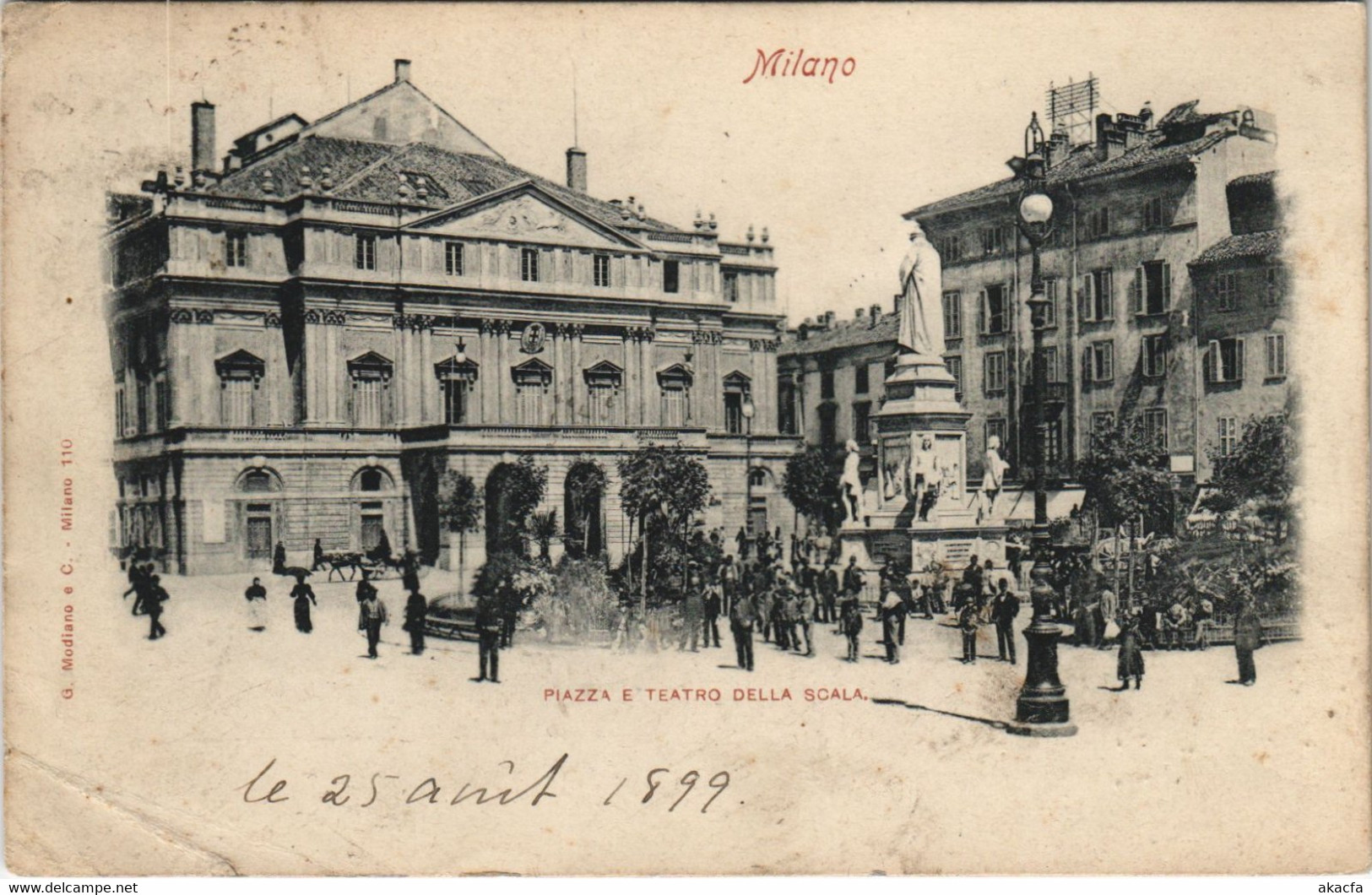 CPA Milano Piazza e Teatro Della Scala LOMBARDIA ITALY (809080)