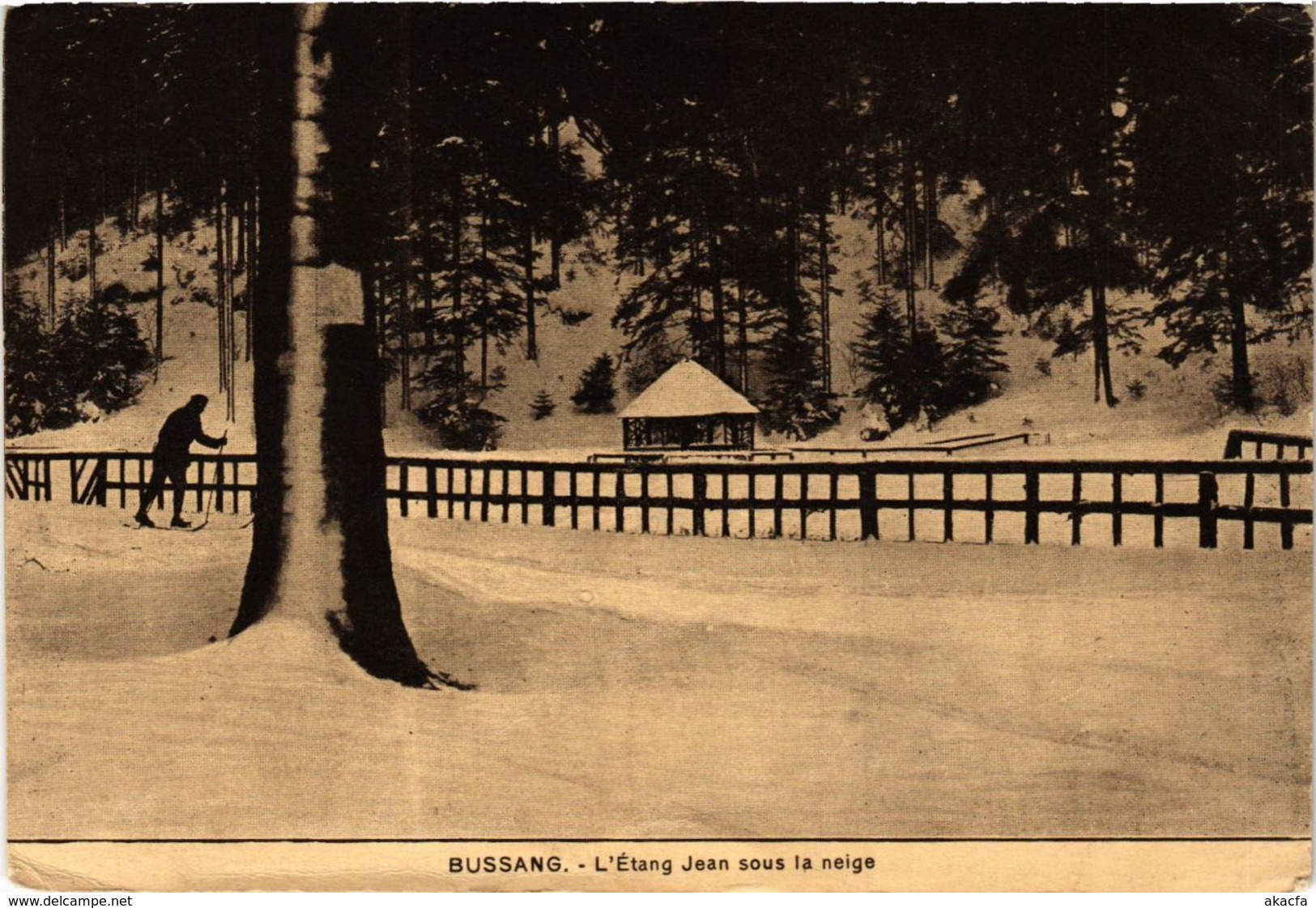 CPA Militaire - BUSSANG - L'Etang Jean sous la neige (279067)