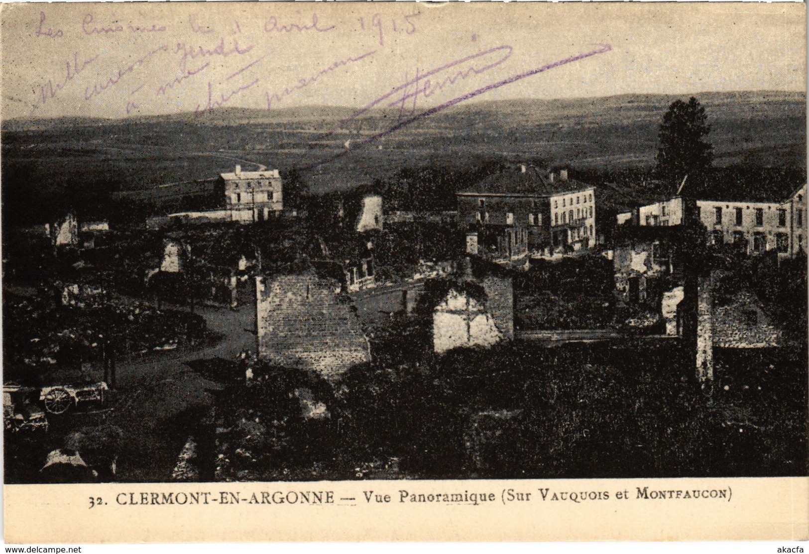 CPA Militaire Clermont-en-Argonne - Vue panoramique (91873)