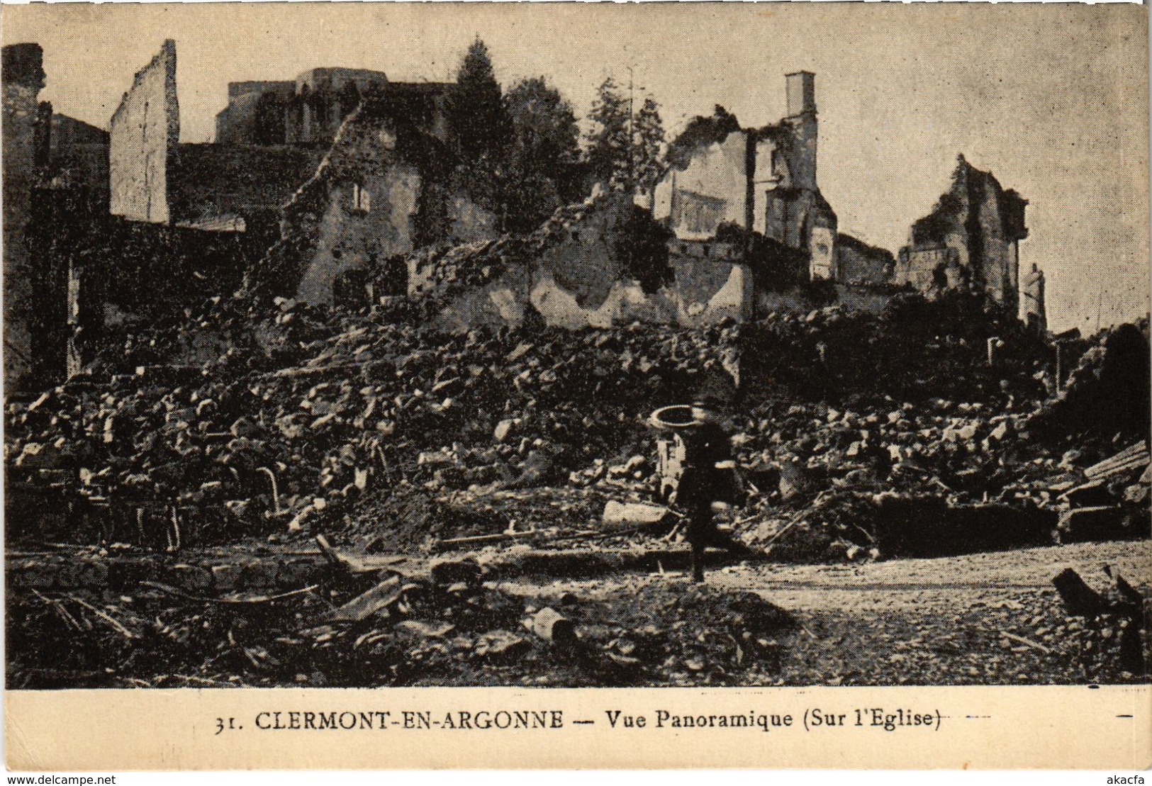 CPA Militaire Clermont-en-Argonne - Vue panoramique (91879)