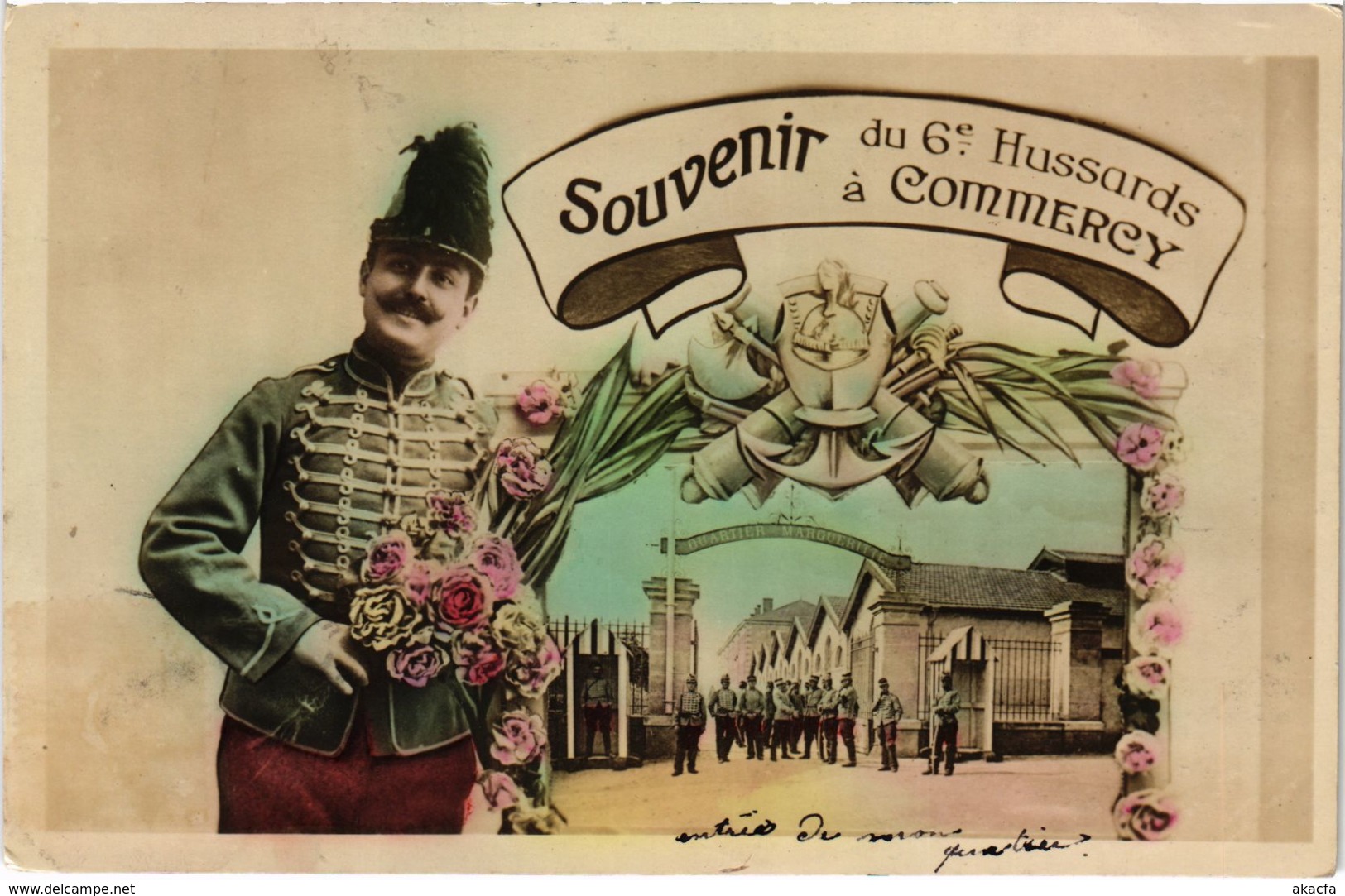 CPA Militaire Commercy - Souvenir du 6e Hussards á Commercy (90907)