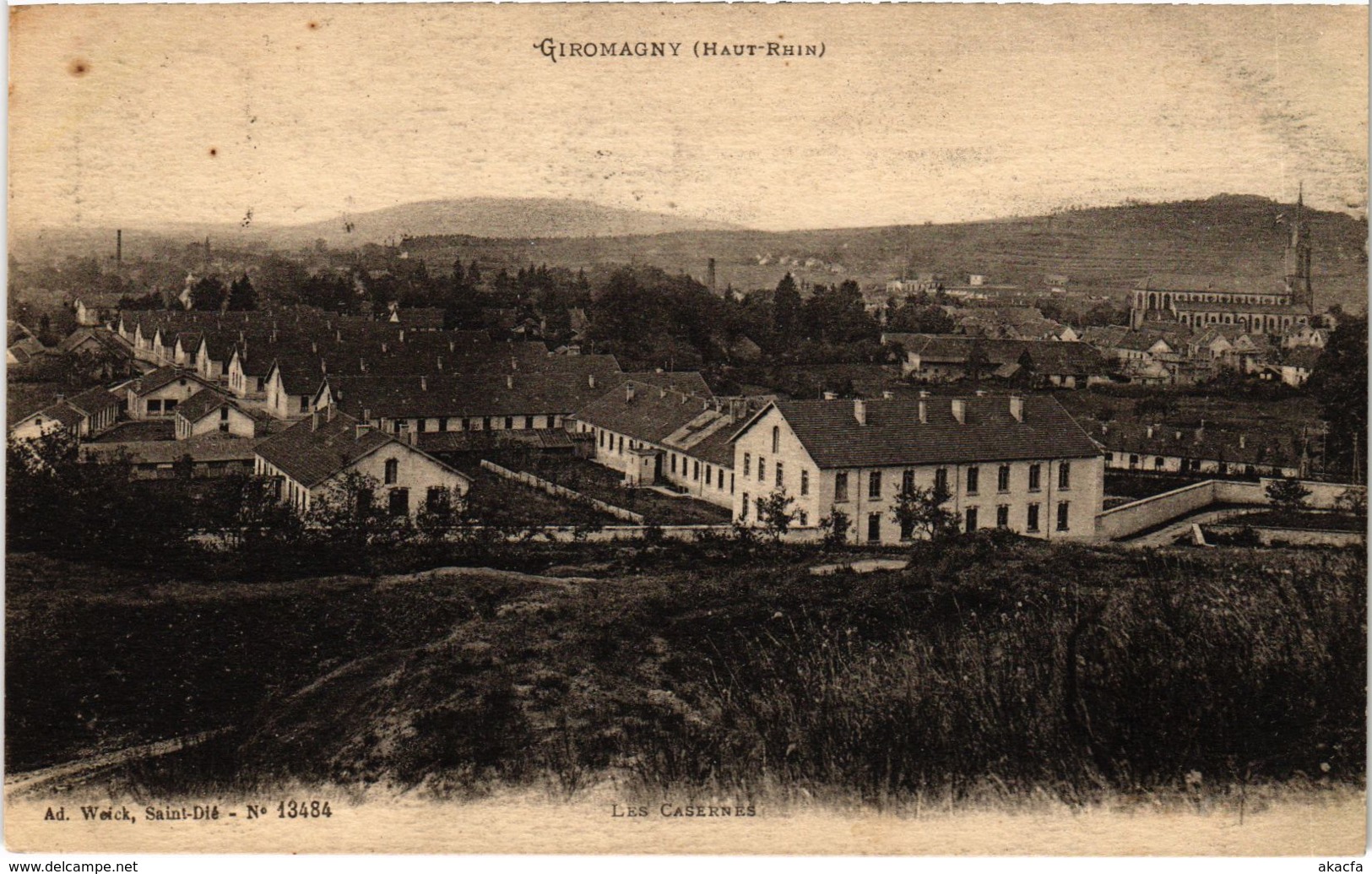 CPA Militaire - GIROMAGNY - Les Casernes (91627)