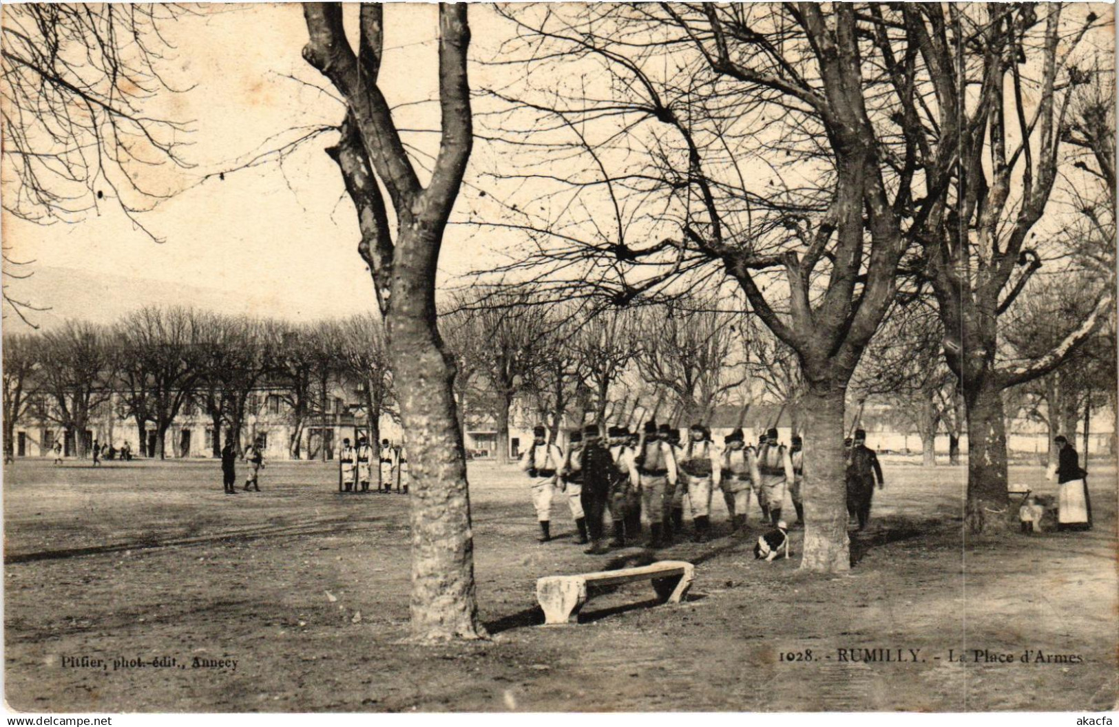 CPA Militaire - RUMILLY - La Place d'Armes (91573)