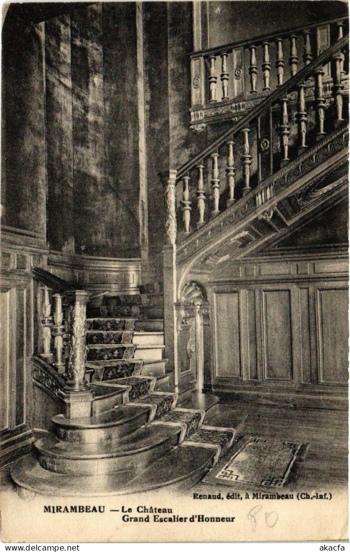 CPA MIRAMBEAU - Le Chateau - Grand Escalier d'Honneur (975454)