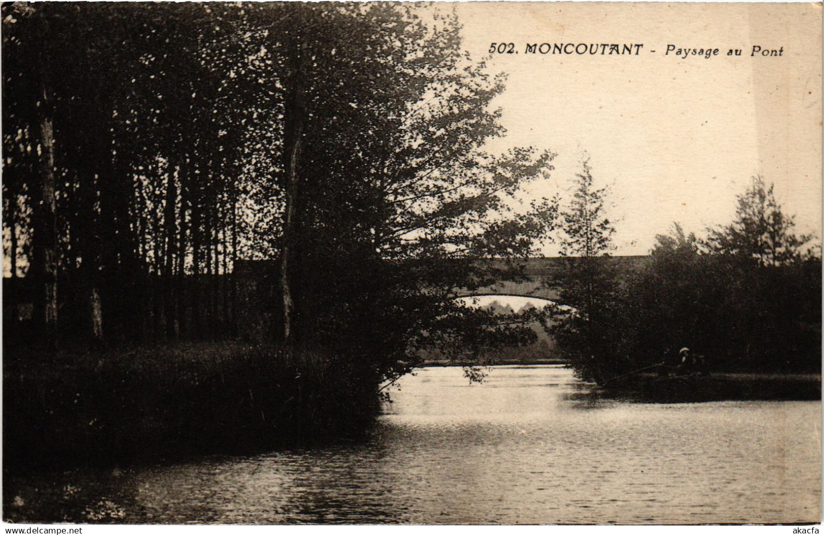 CPA Moncoutant Paysage au Pont (1423955)