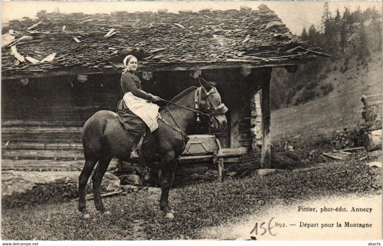 CPA Montagne - départ pour la Montagne (987895)