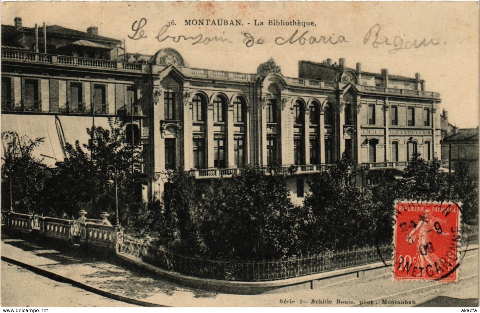 CPA MONTAUBAN - La Bibliotheque (293323)