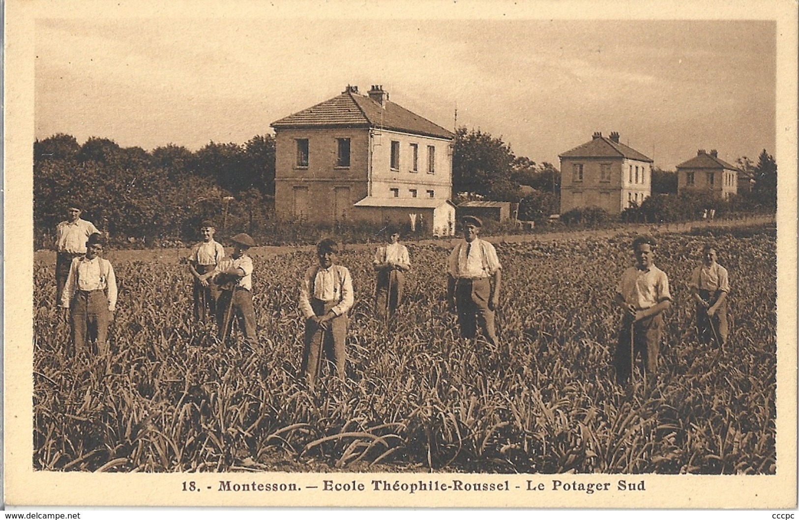 CPA Montesson Ecole Théophile Roussel Le Potager Sud