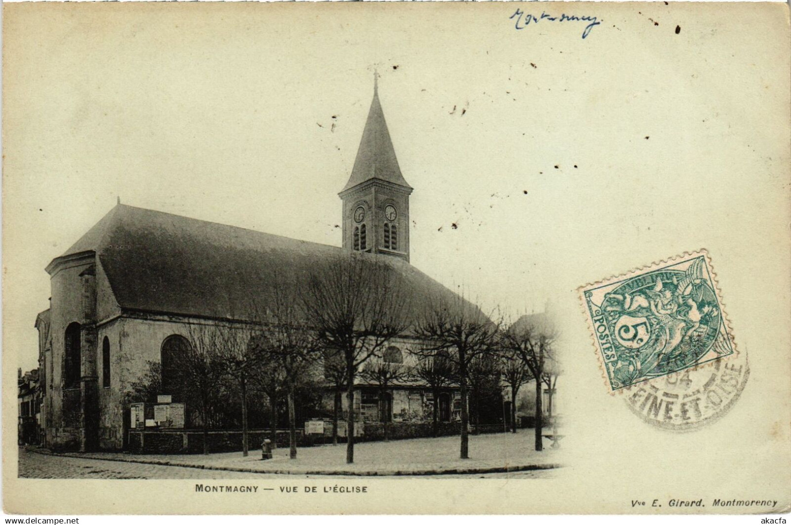 CPA Montmagny Vue de l'Eglise (1340150)