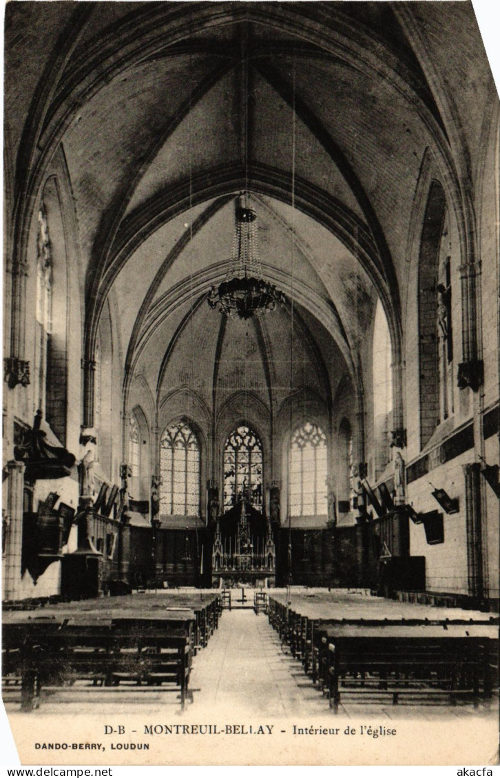 CPA Montreuil-Bellay Interieur Eglise (1180869)