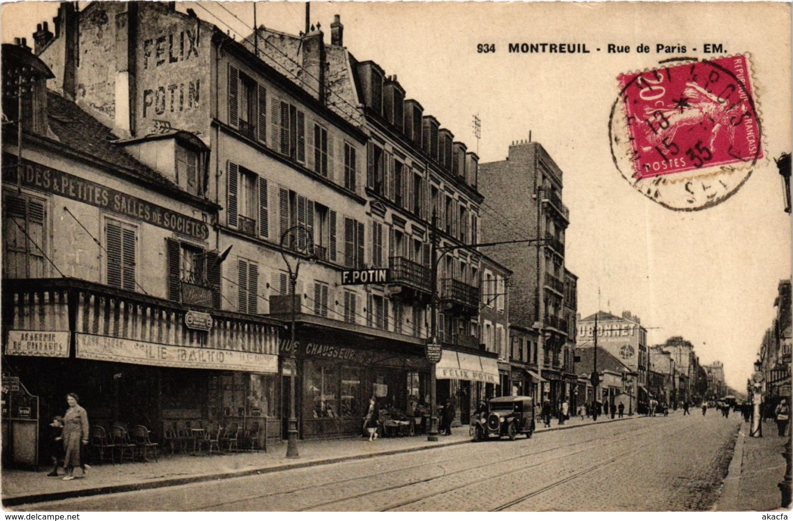 CPA MONTREUIL Rue de Paris (869175)