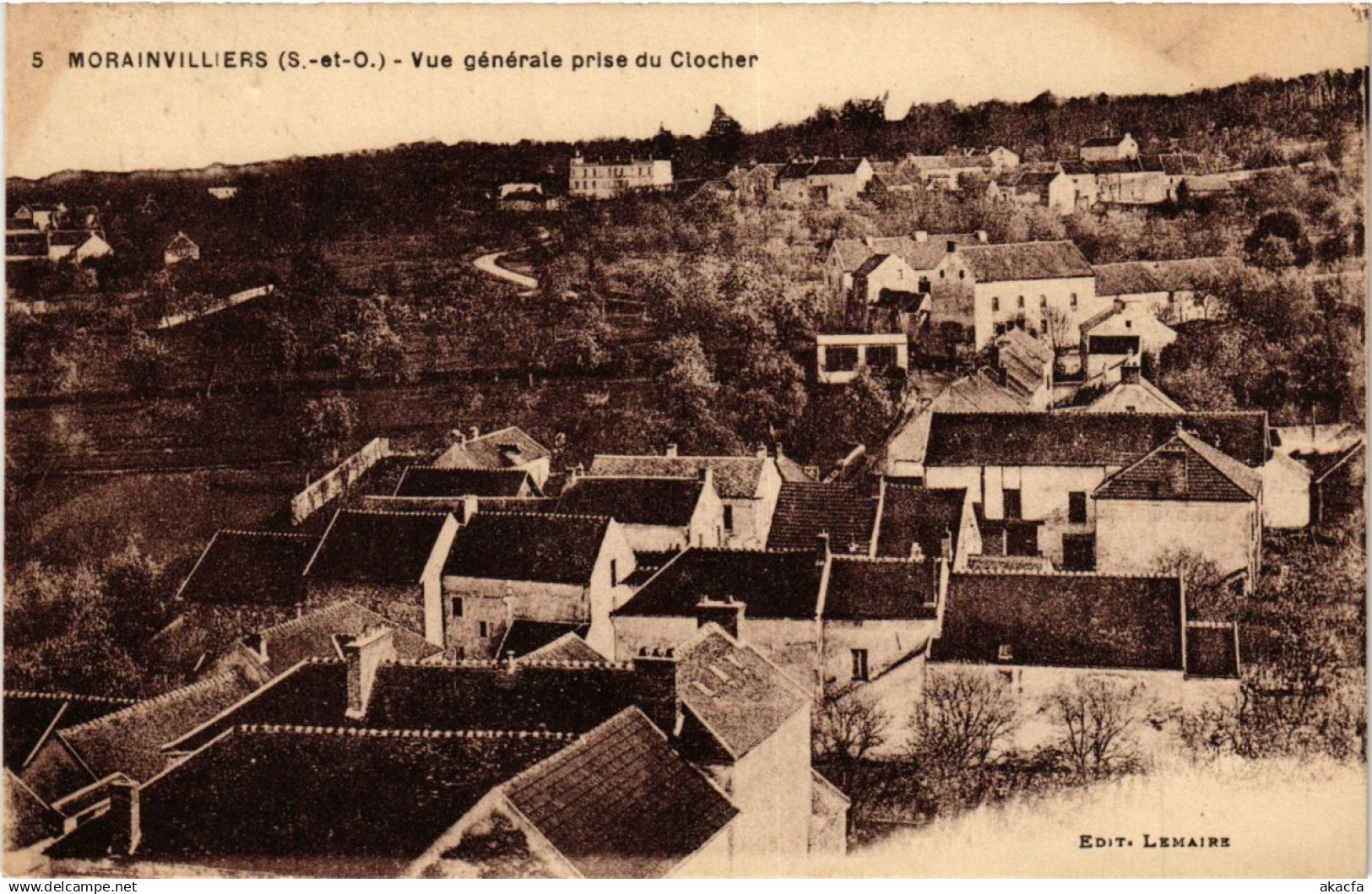 CPA MORAINVILLIERS - Vue générale prise du Clocher (246801)