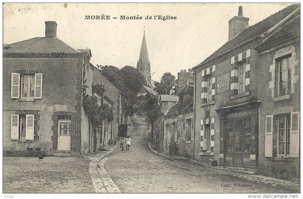 CPA Morée - Montée de l'Eglise