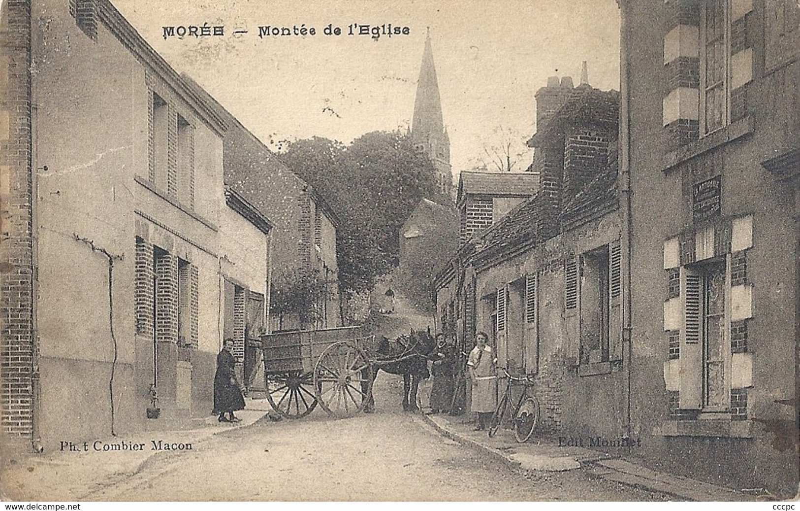 CPA Morée Montée de l'Eglise