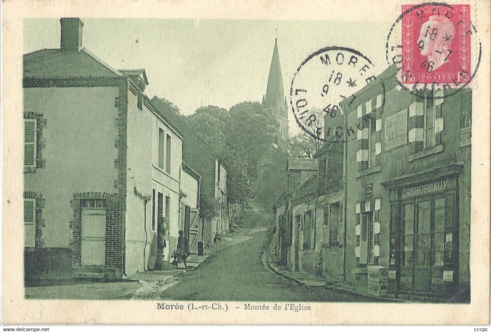 CPA Morée Montée de l'Eglise