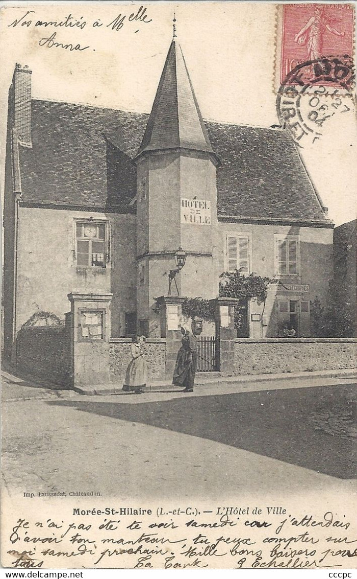 CPA Morée-st-Hilaire l'Hôtel de Ville