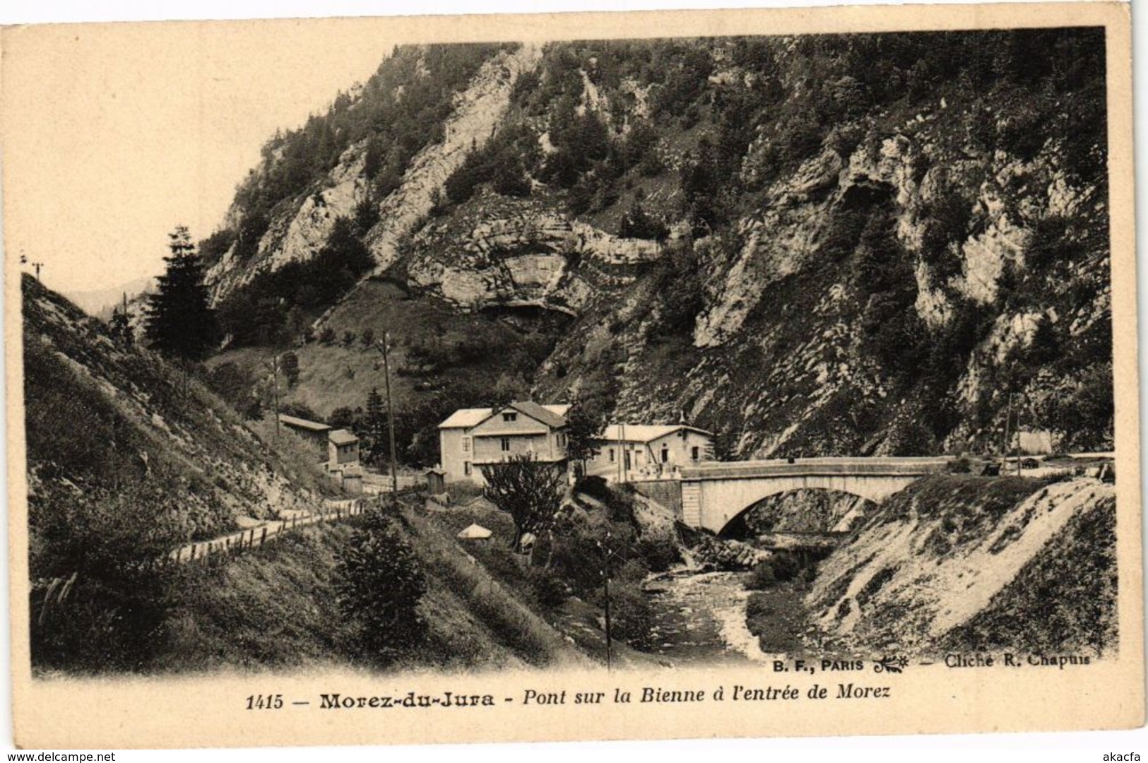 CPA MOREZ - Pont sur la Bienne a l'entrée de MOREZ (212033)