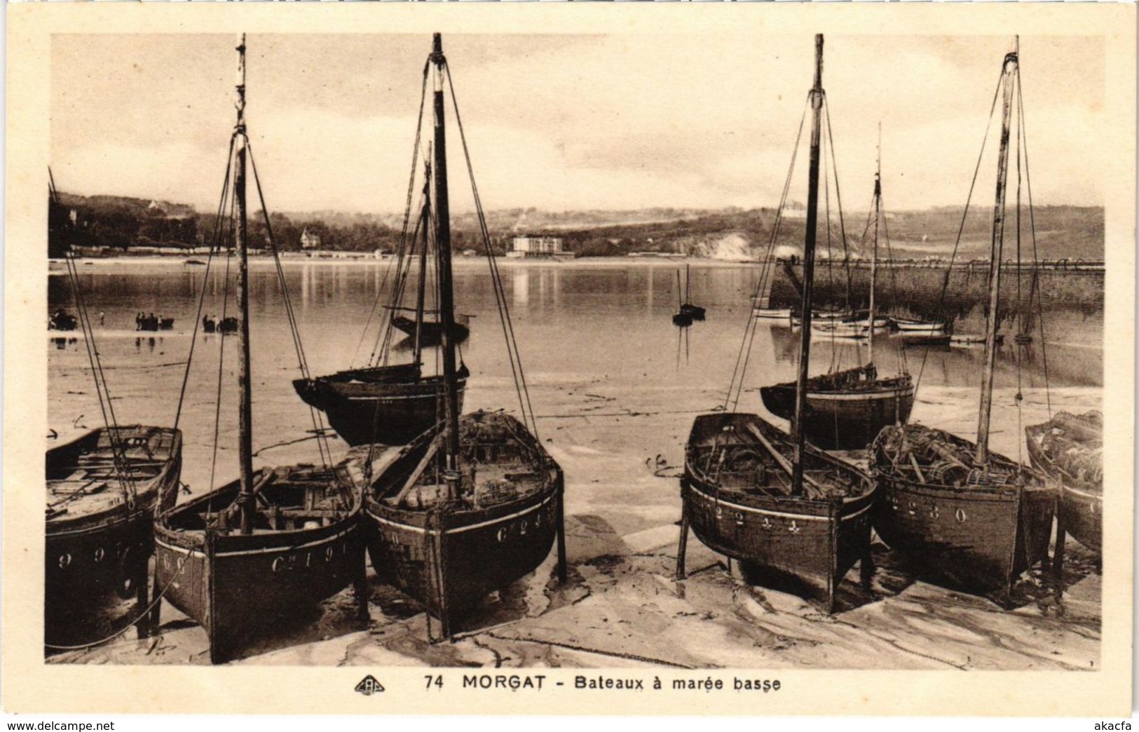 CPA Morgat- Bateaux a maree basse FRANCE (1026506)