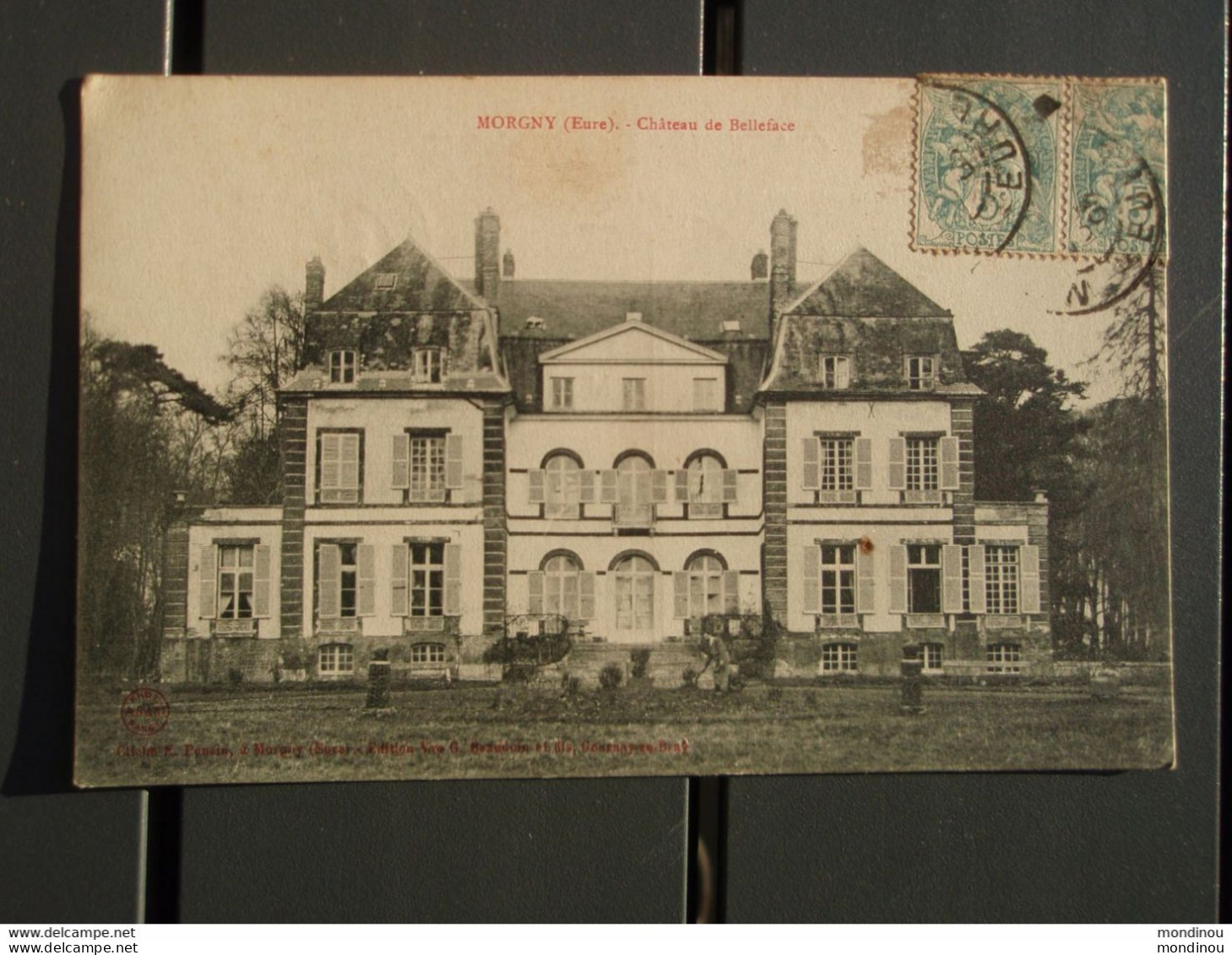 Cpa  MORGNY Château de Belleface. 1905